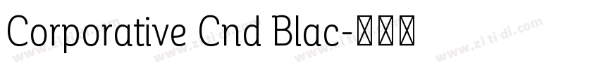 Corporative Cnd Blac字体转换